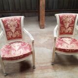 Paire de fauteuils empire