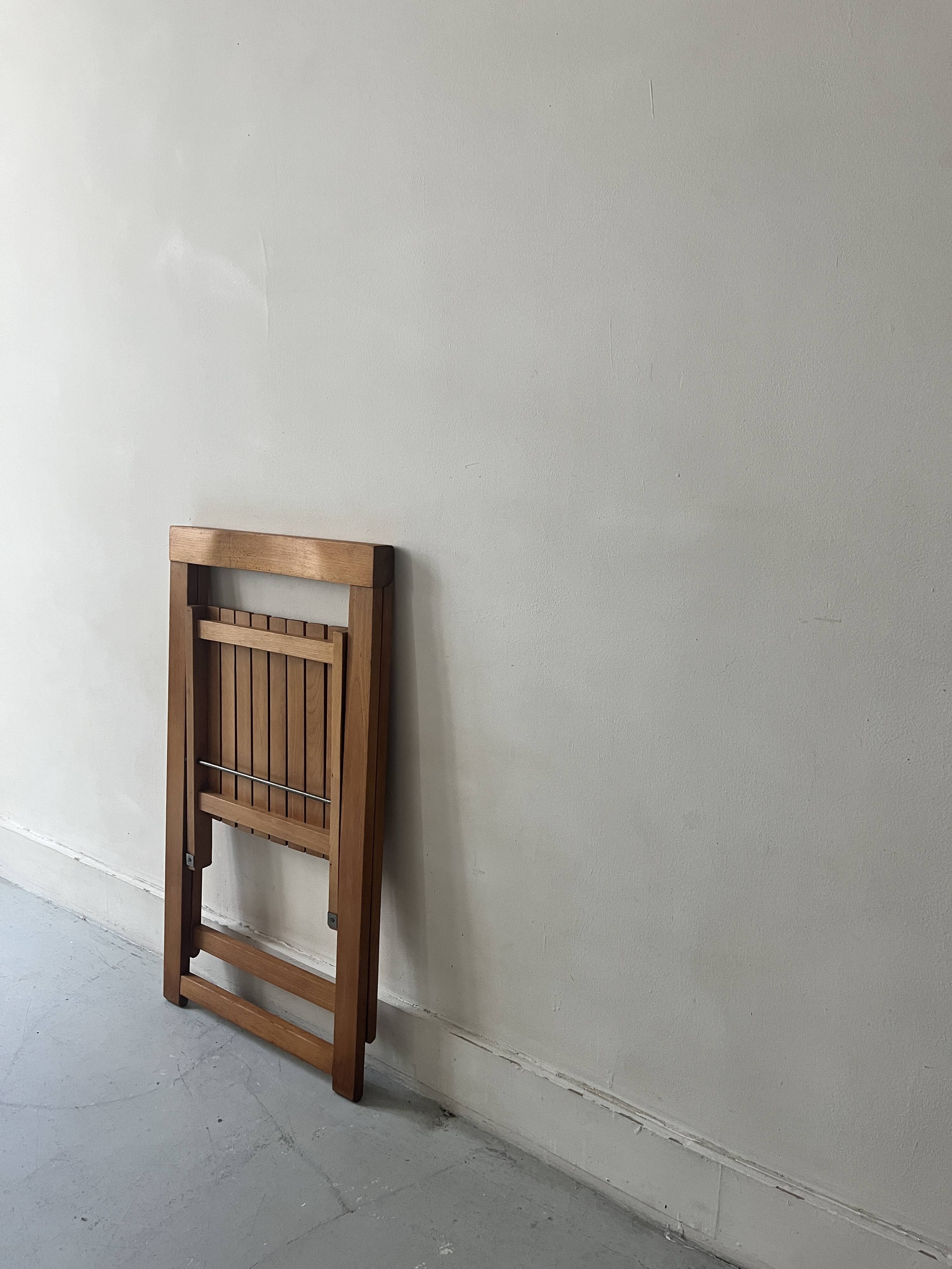 wooden folding chair by Aldo Jacober, design 1960/1970