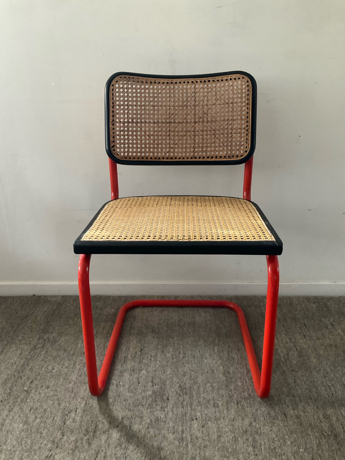 Vintage Cesca B32 chair in the style of Marcel Breuer