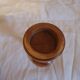 Vintage turned wooden candle holder