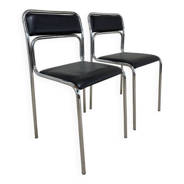 Chaises vintage chromées – années 70/80 Chaises vintage chromées – années 70/80