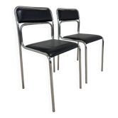 Chaises vintage chromées – années 70/80