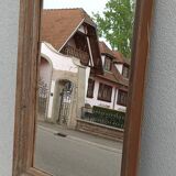 Antique wooden mirror