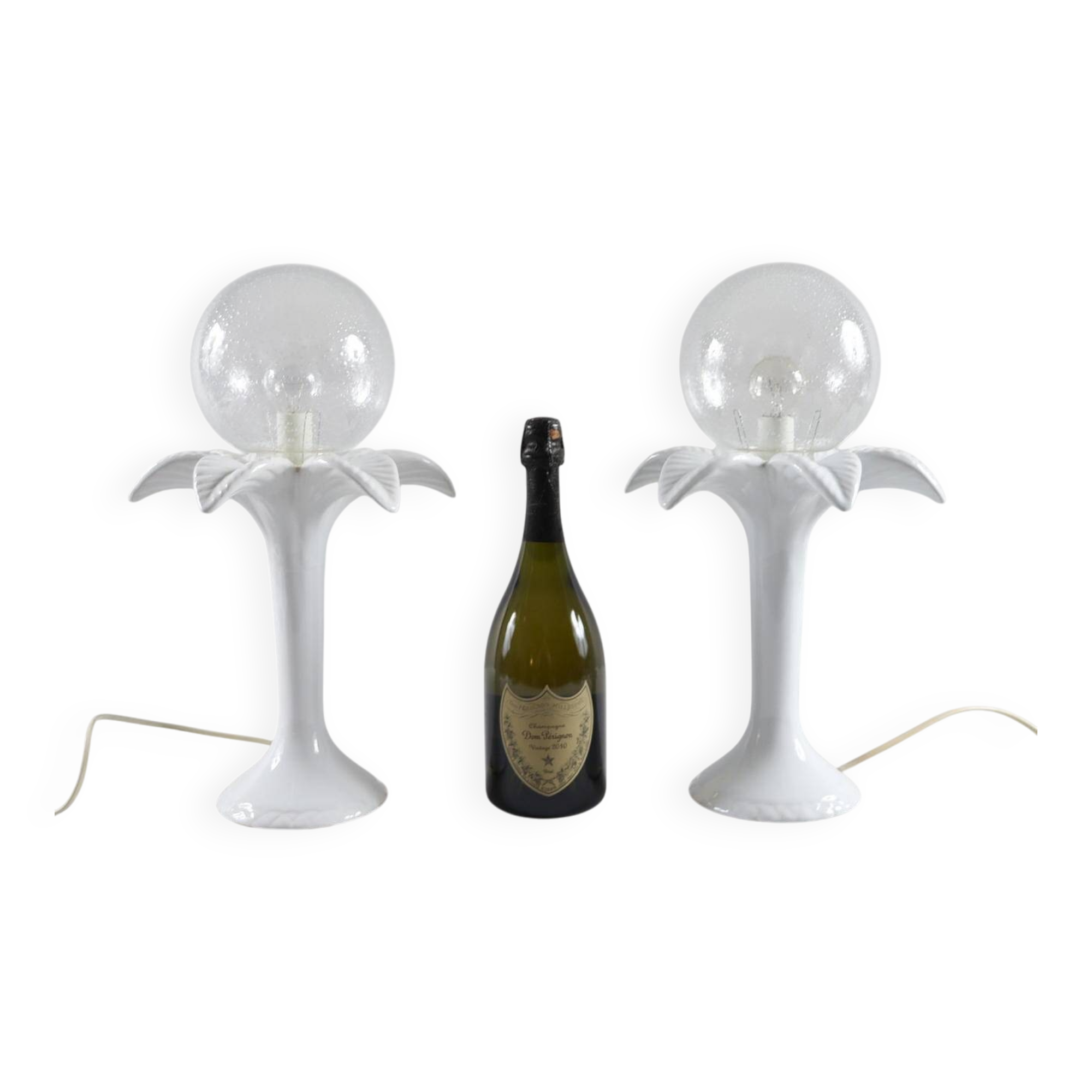 Michael Anderson. In the style of. Pair of table lamps, Hollywood Regency, 1970s.