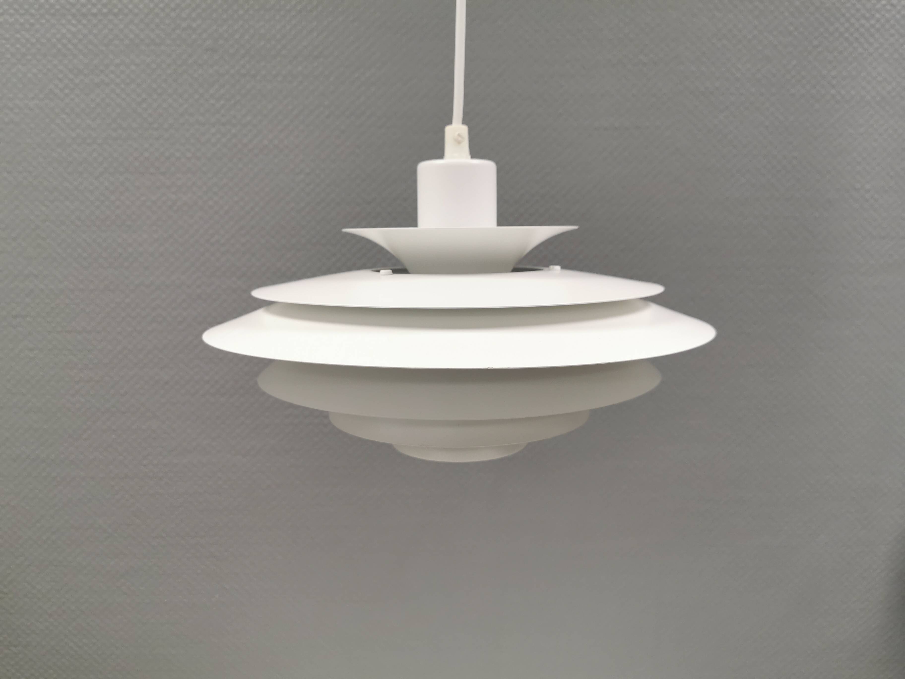 Danish hanging lamp from the 1980s, manufactured by Jeka, model 1029-P.