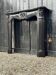 Louis XV style fireplace in black Belgian marble circa 1880