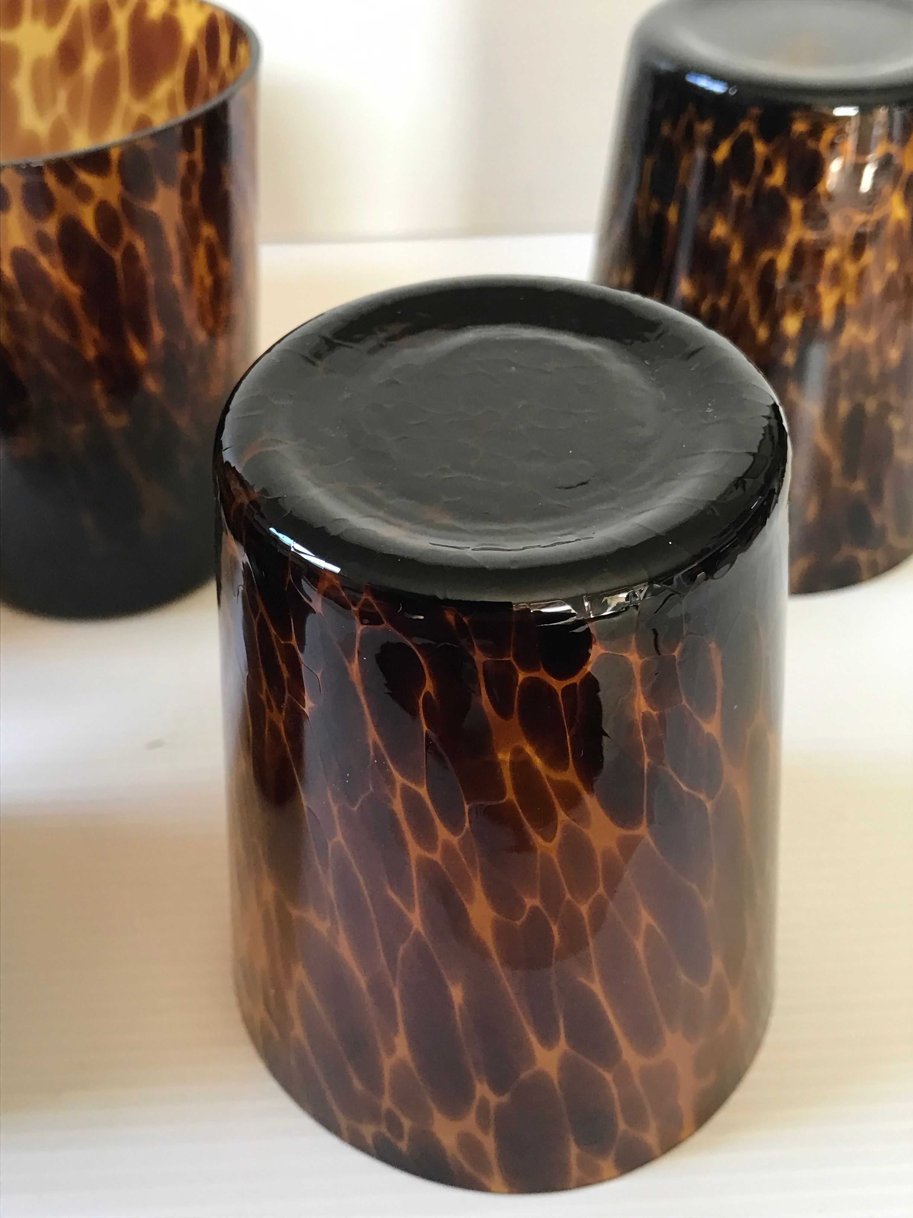 Six glasses tortoiseshells