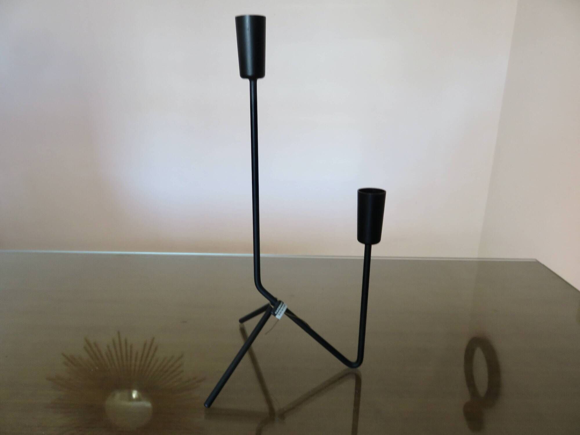 Authentic Laurids Lonborg candlestick, signed, Denmark, 50-60.