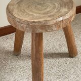 Vintage Solid Wood Tripod Stool