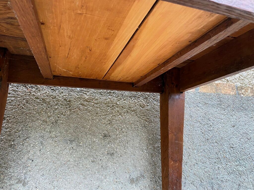 Solid wood desk with 1 drawer 75x52cm