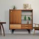 East German sideboard/glass cabinet from the 1960s