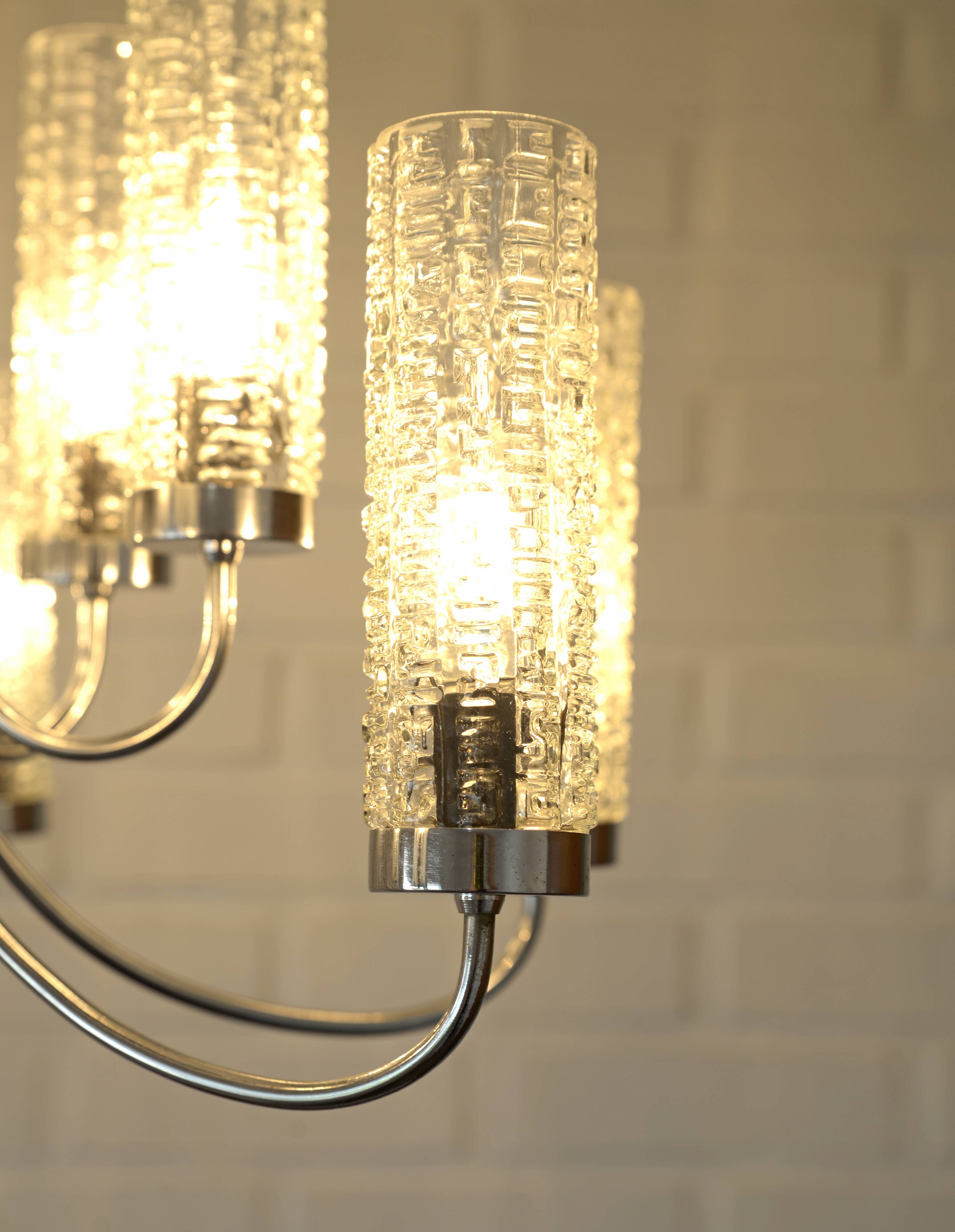 Hanging Lamp Vintage Pendant Light Large Light Fixture Glass Chandelier