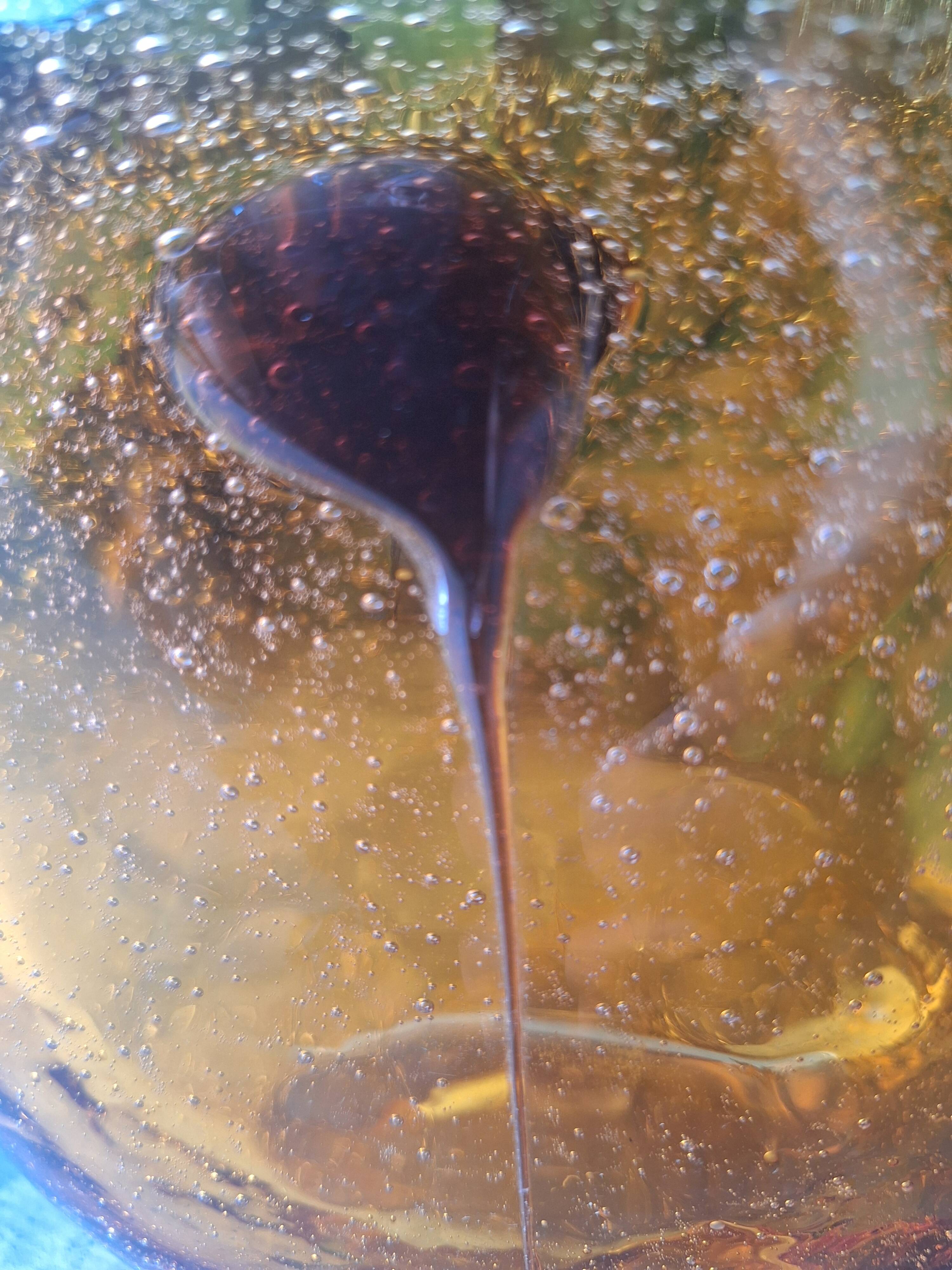 Bubble glass vase