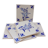 Vintage Hand-Painted Portuguese Azulejos Tiles - 15x15 cm