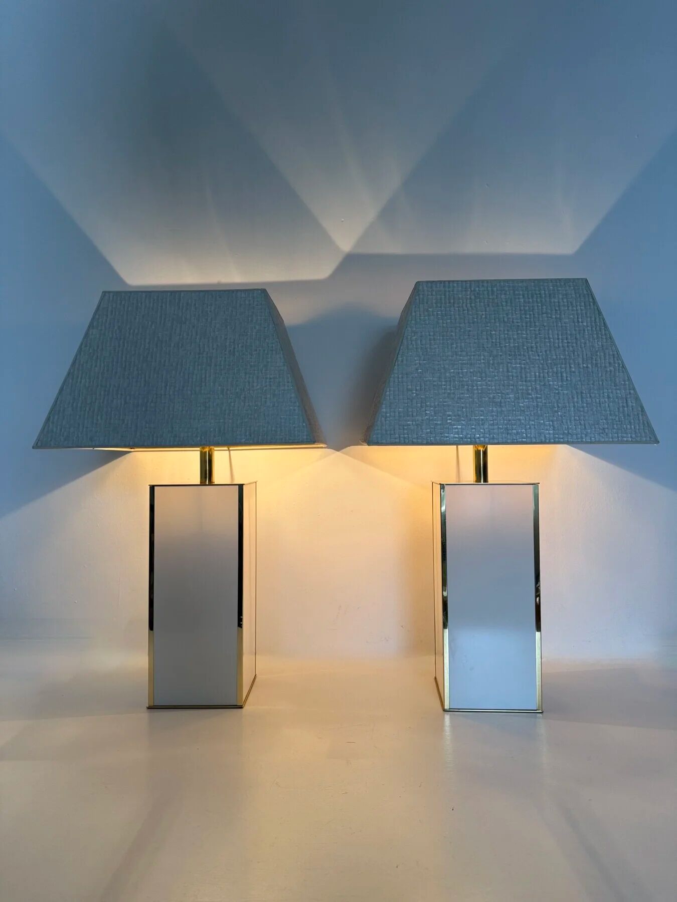 Paire de lampes de table de style Maison Jansen, années 1970