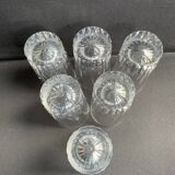 6 Baccarat wine goblets Spear service