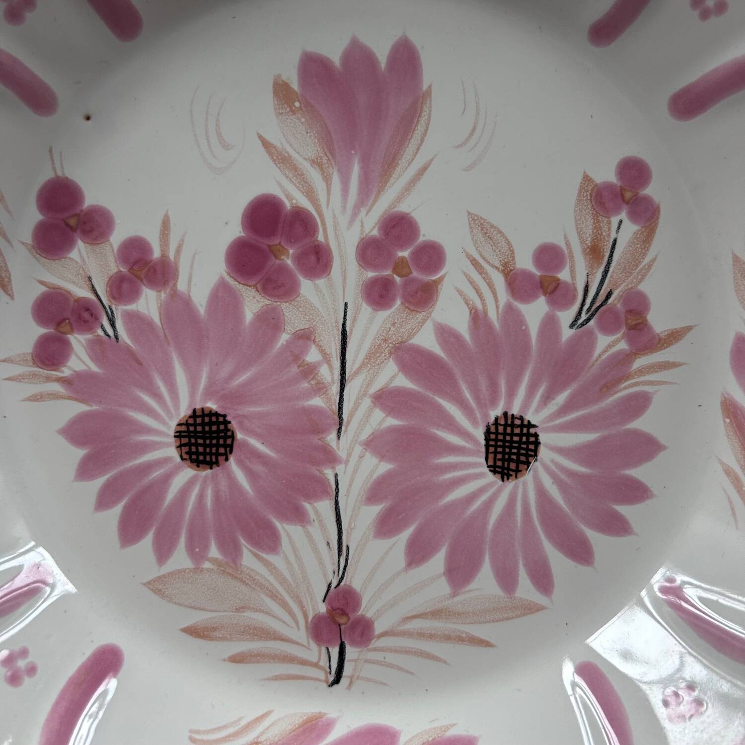 Hollow dish signed HB Quimper