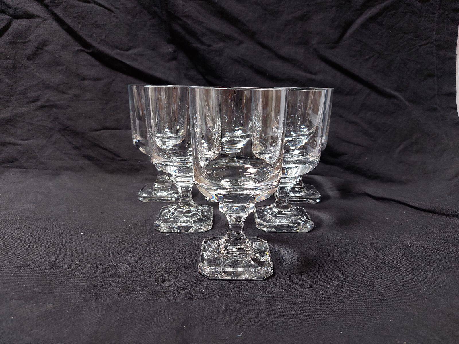 Set of 6 crystal water glasses from Villeroy and Boch, model Mercury - Height 14.