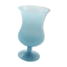 Large vase in blue opaline