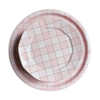 Set of 10 plates and 1 dish