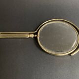 Miroir de table ajustable en laiton doré, 1950, France