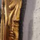 Miroir en bois d'or à  l or,style Louis 15