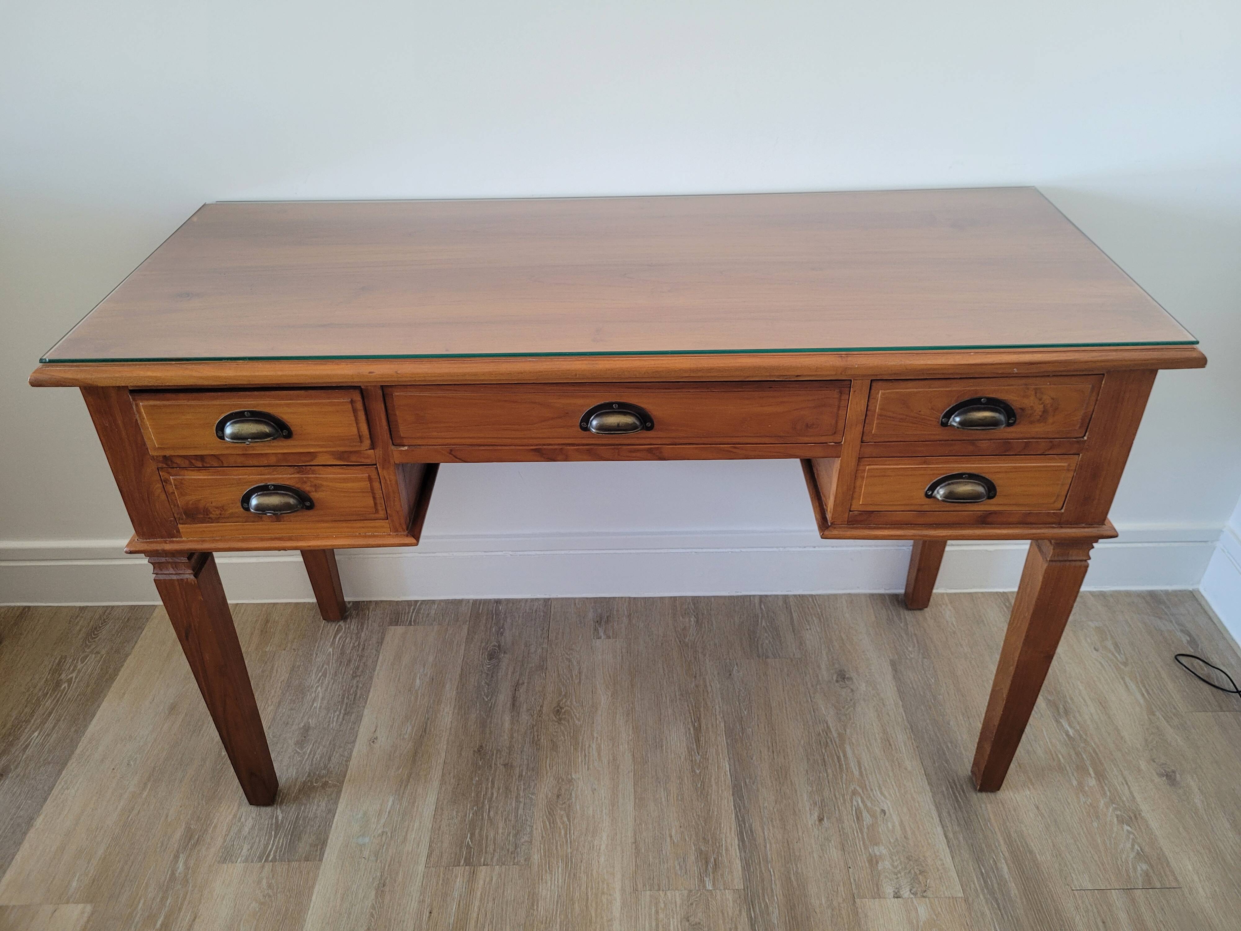 Indonesian teak desk