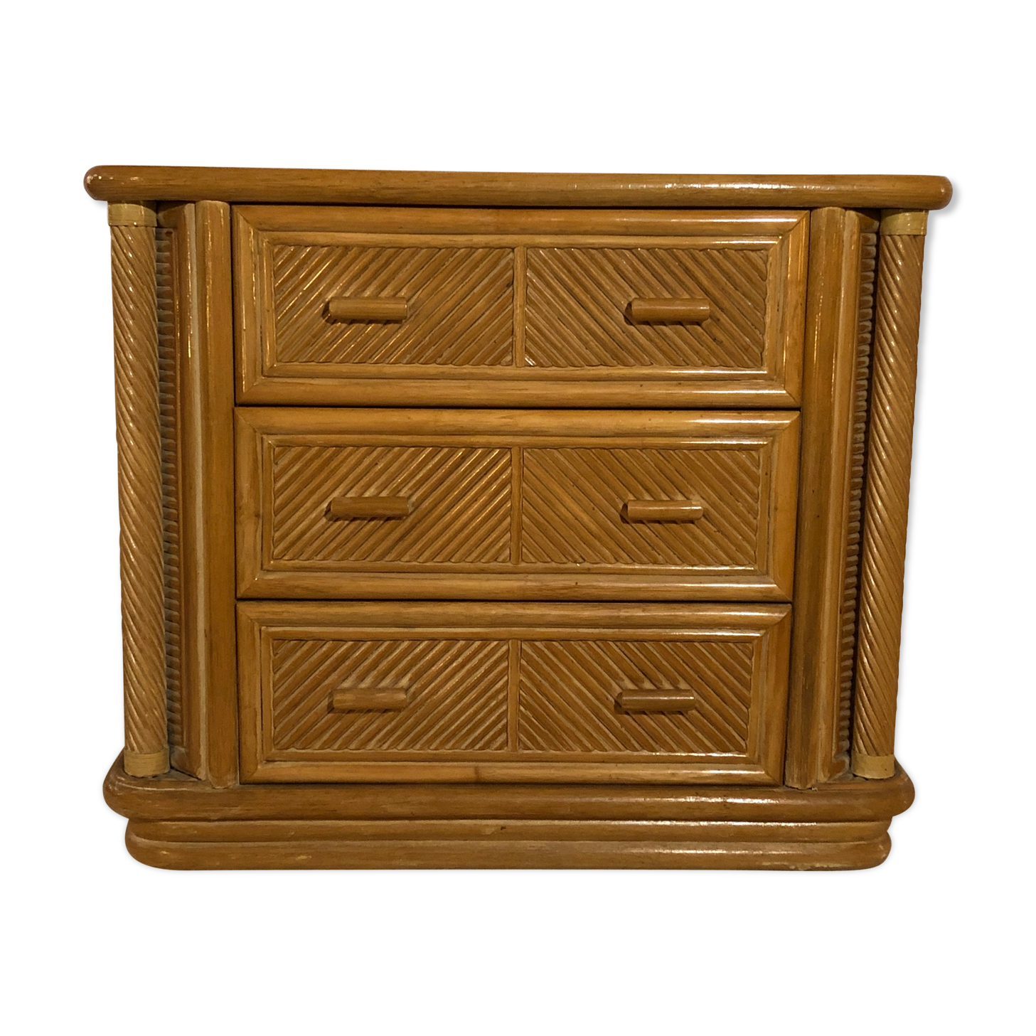 Bamboo chest of drawers
