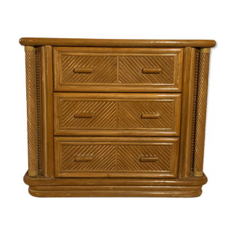 Bamboo chest of drawers