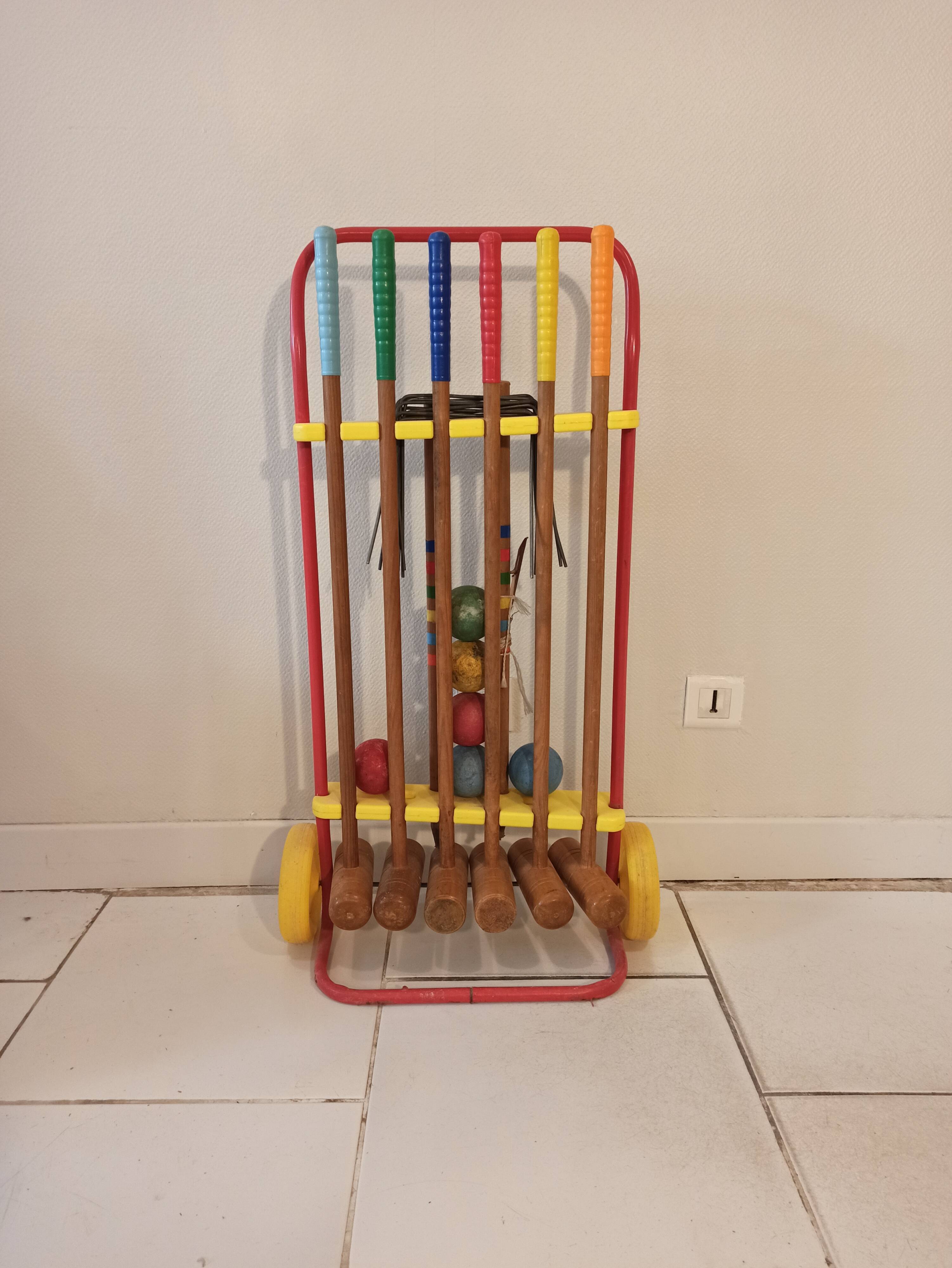 Vintage croquet game