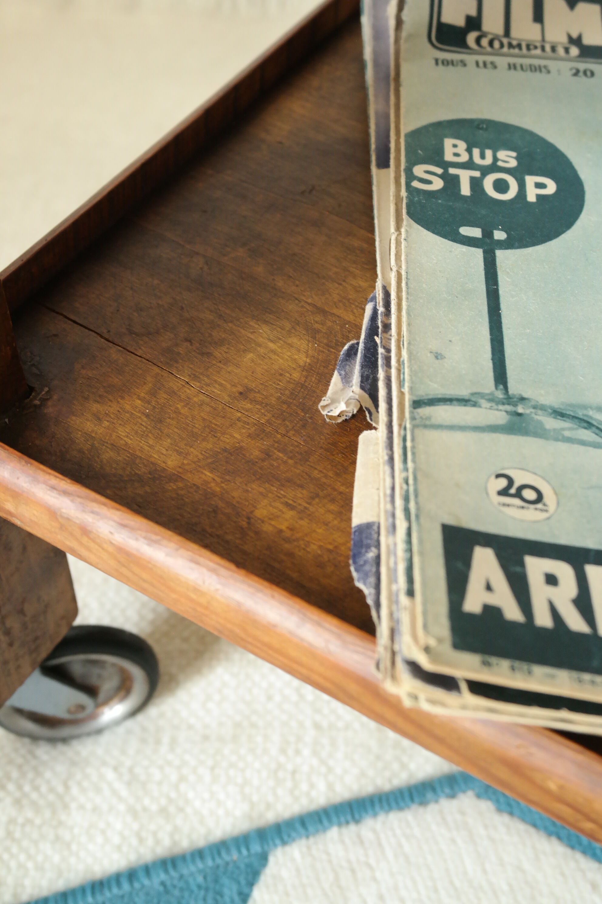 Vintage wooden side table