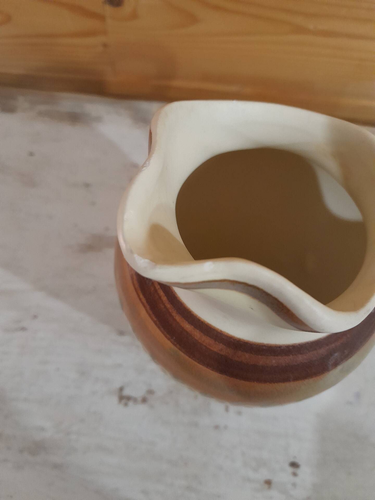 Jug / Creamer high HB Quimper - Hearts & Flowers