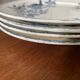 Flat plates Sarreguemines Terre de Fer model Blue Favorite