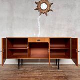 Vintage Scandinavian sideboard with gray legs