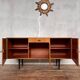Vintage Scandinavian sideboard with gray legs