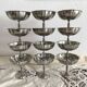 Jean Couzon matte stainless steel footed cups in box