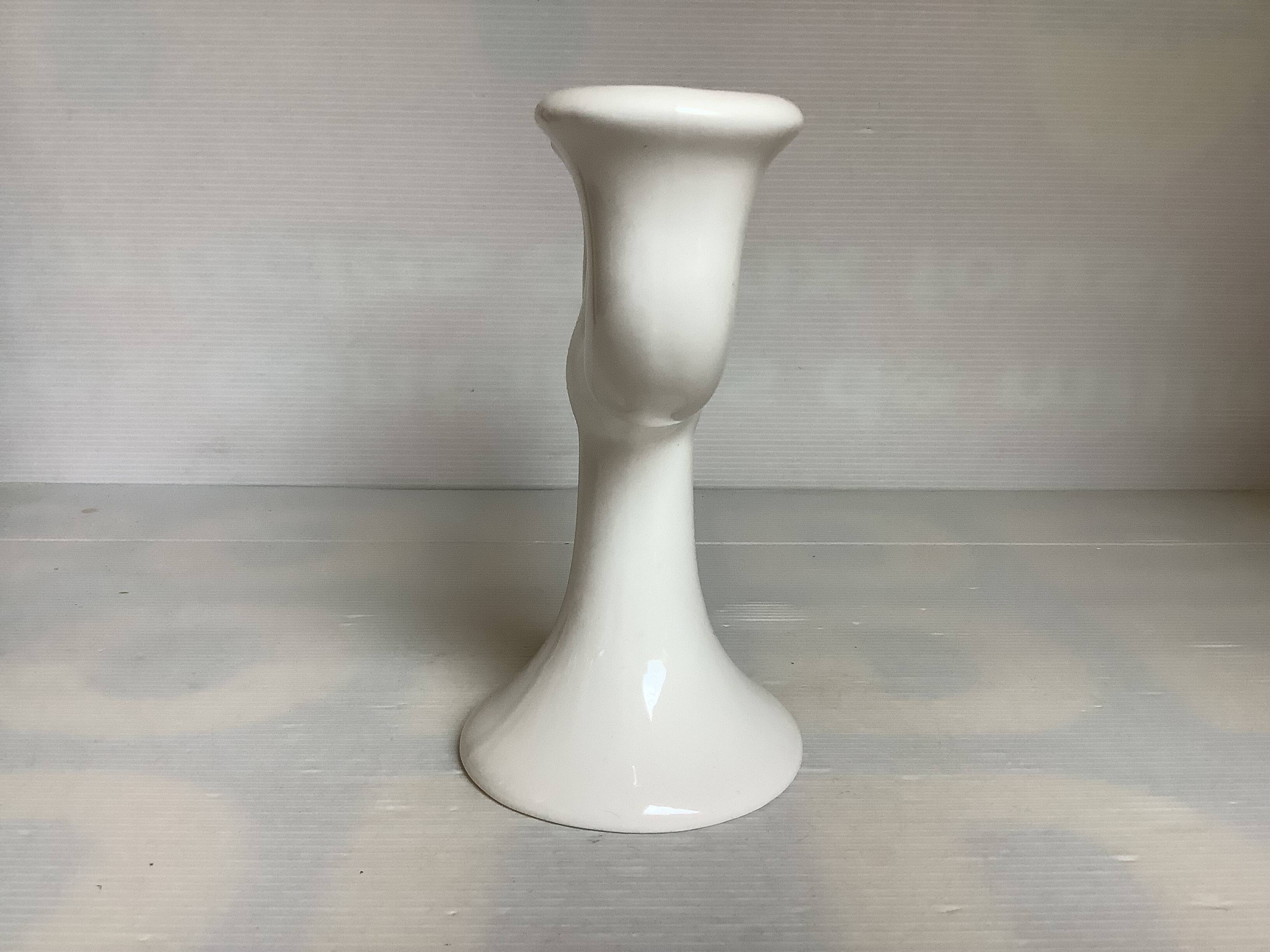 Three-light tulip candlestick holder