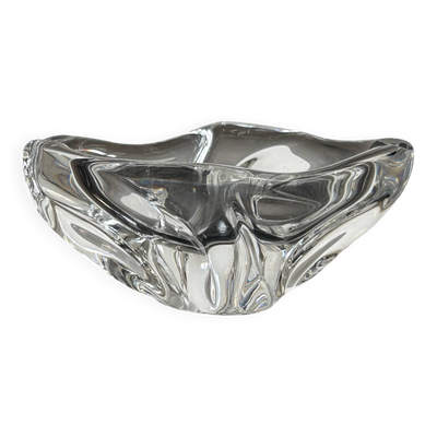 Vide-poche design en cristal signé Daum France