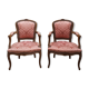 Paire de fauteuils cabriolet de style Louis XV