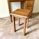 Desk 5 drawers and stool in dark ☐ wood 72 x 40 cm
