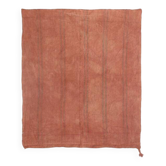 Tapis Kilim Vintage Terracotta, Laine Fait Main, Style Bohème Minimaliste