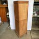Oak curtained filing cabinet storage furniture 1950