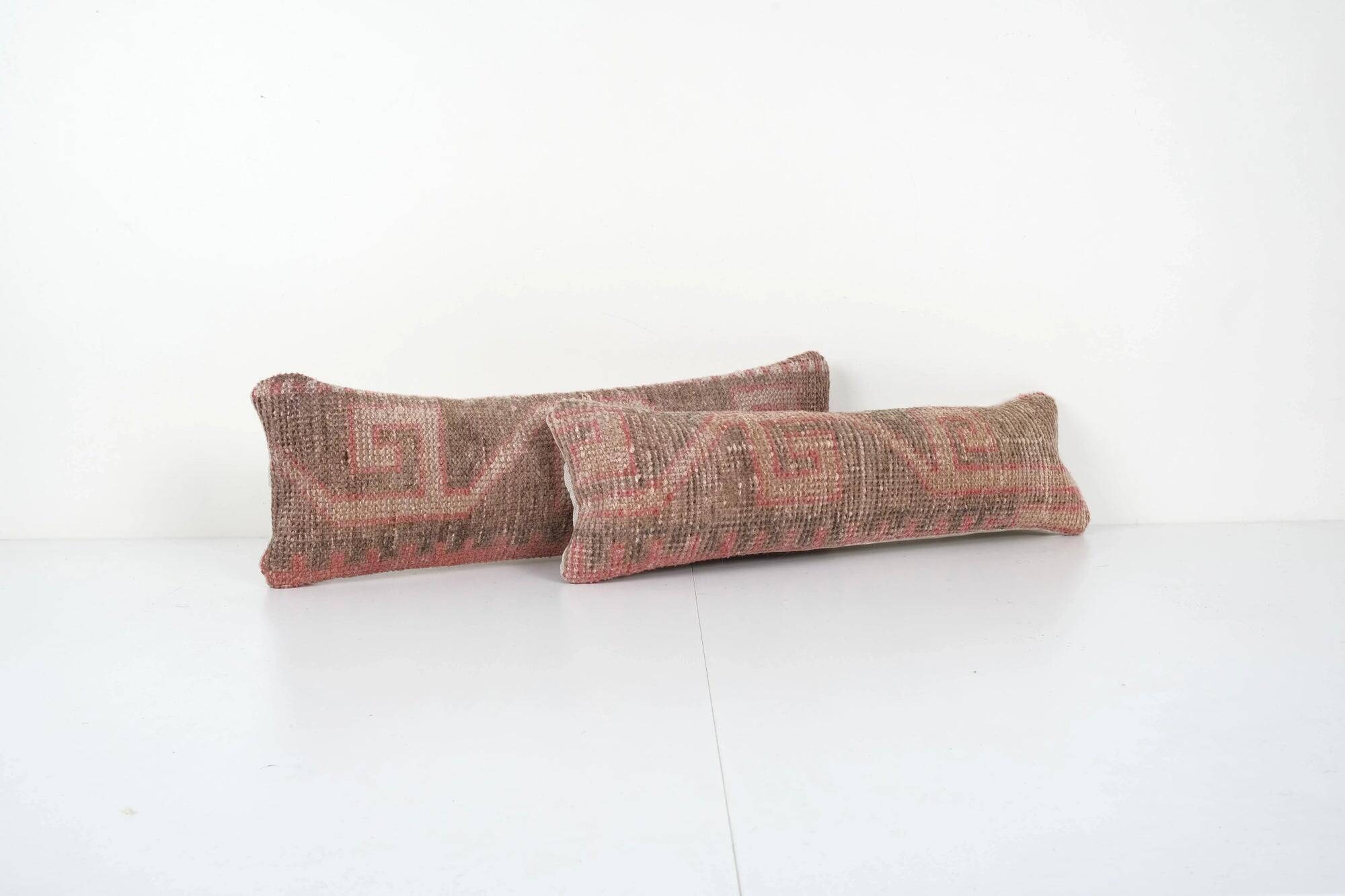 Set of 2 vintage Turkish cushion covers 15x61 cm
