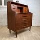 Vintage Scandinavian teak secretary, 60s