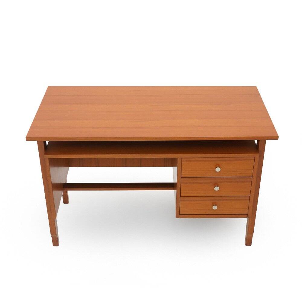 Teak desk with drawers, 1960s