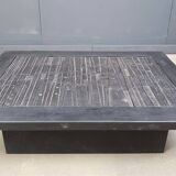 Brutalist stone coffee table, Made In belgium, 1960s