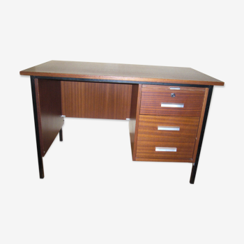 Wood and metal design desk