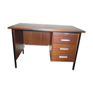 Wood and metal design desk