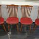 Série de 4 chaises Baumann Menuet, vintage années 1970
