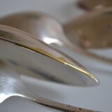 6 silver plated soup spoons P de Ruolz silver plated soup spoons 21.8 cm